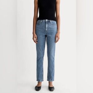 Everlane The Original Cheeky Jean 26 Crop Organic Cotton Classic Denim Mid Rise